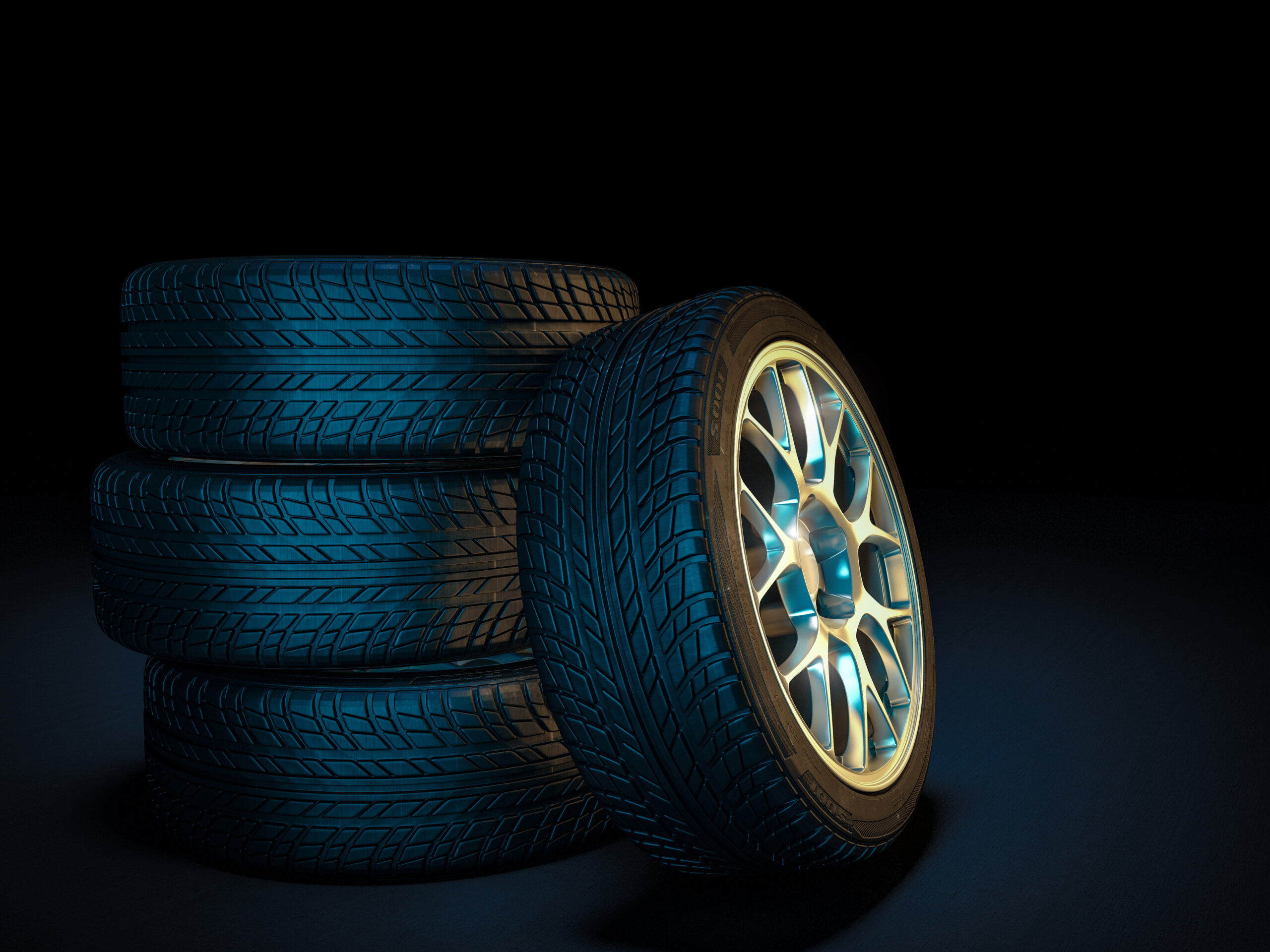 3d,Image,Of,Unused,Car,Tires